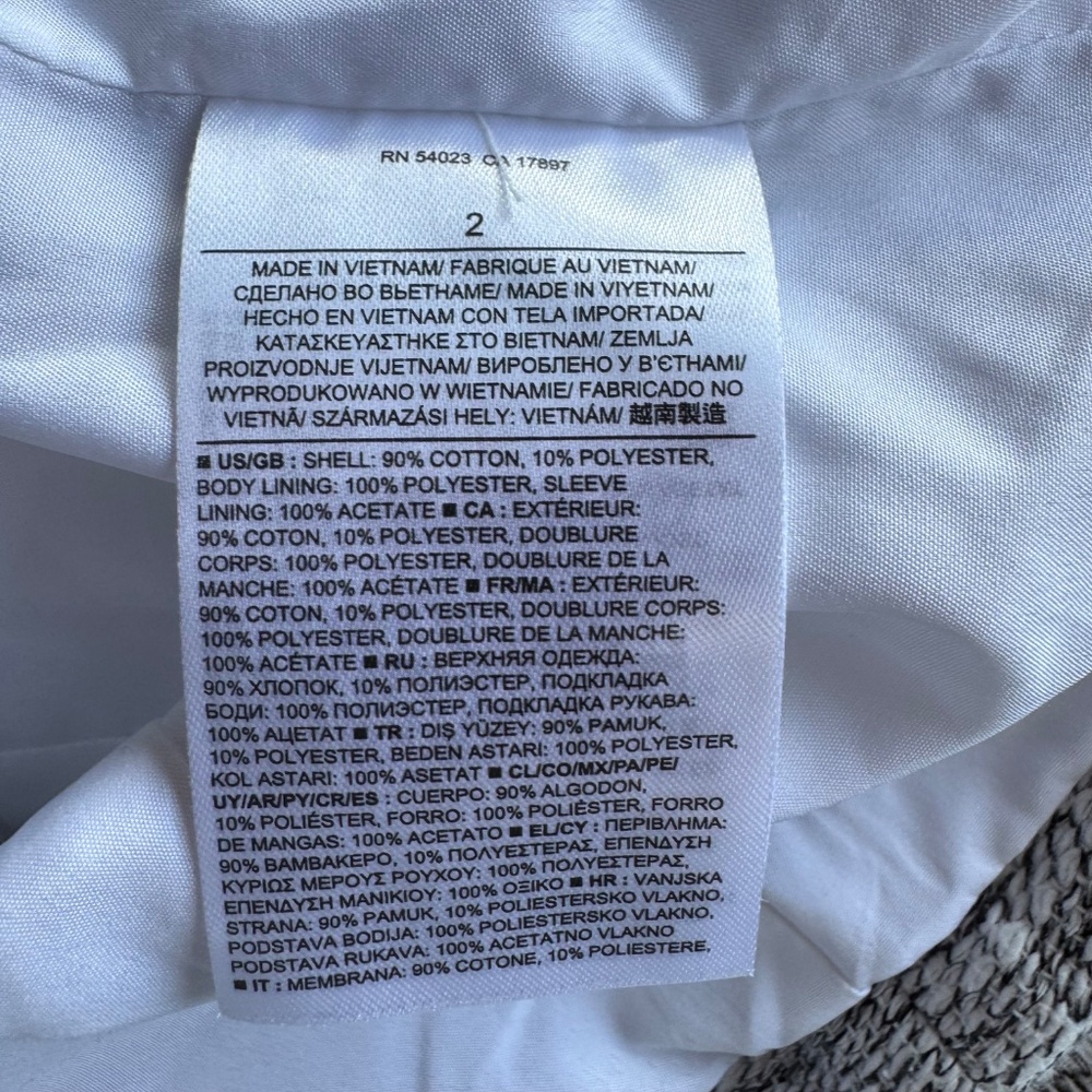 Banana Republic Factory Black And White Jacket View 6